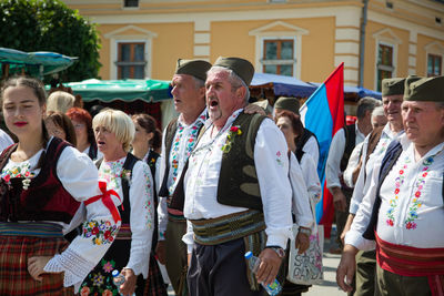 Group of people standing outdoors