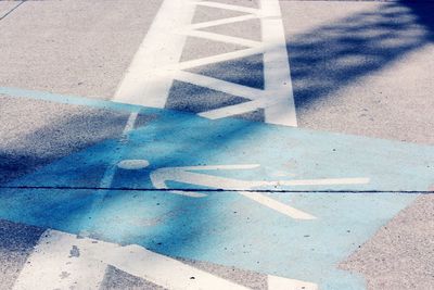 Close up of blue wall