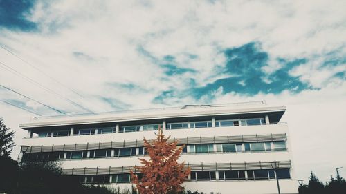 Low angle view of building against sky
