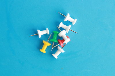 High angle view of kites over white background