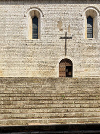 Low angle view of old building