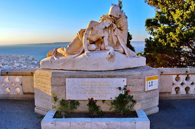 Statue in the sea