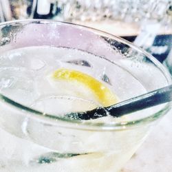 Close-up of ice cubes