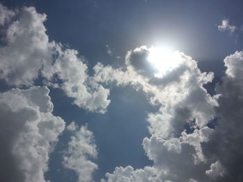 Low angle view of clouds in sky