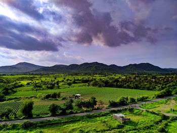 Scenic view of landscape against sky