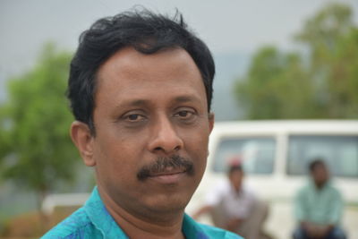 Close-up portrait of man