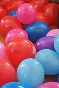 Full frame shot of multi colored balloons