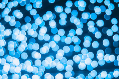 Defocused image of illuminated lights