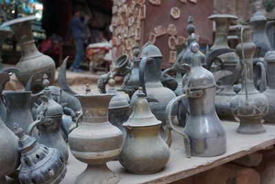 View of statues for sale