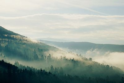 Panoramic view of landscape against sky