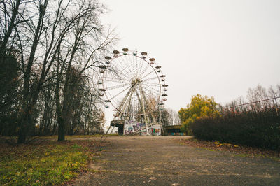 View of ferris wheel in park