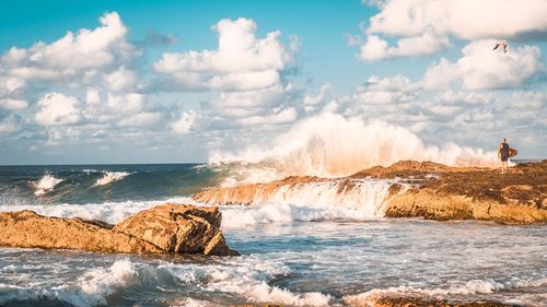 Scenic view of sea against sky