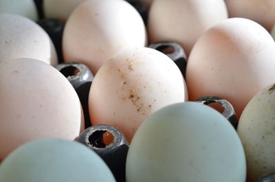 Full frame shot of eggs