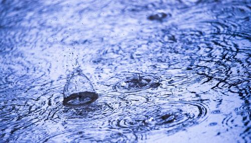 Full frame shot of raindrops on textured surface