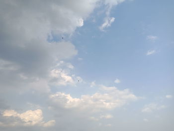 Low angle view of clouds in sky