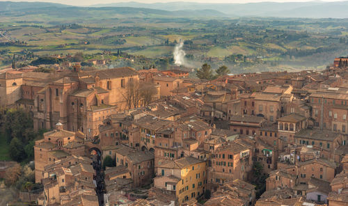 High angle view of cityscape