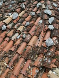 Full frame shot of roof tiles