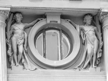 Low angle view of statue