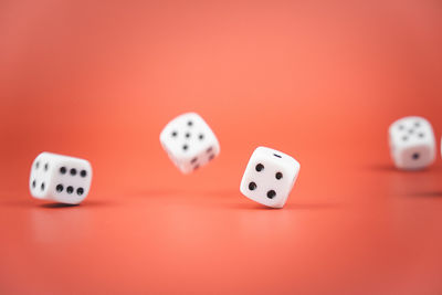 Close-up of objects on table