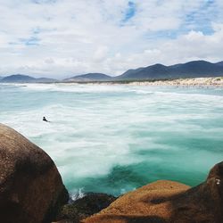 Scenic view of sea against sky