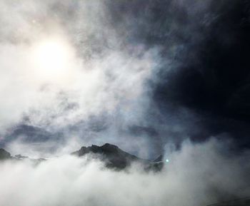 Low angle view of clouds in sky