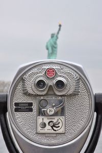 Coin-operated binoculars in new york city