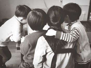 Group of people on the floor