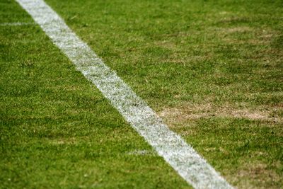 Full frame shot of soccer field