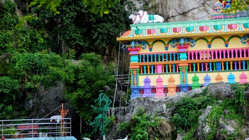 View of multi colored building