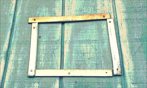 Close-up of wooden door