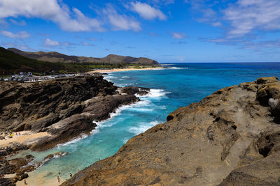 Scenic view of sea against sky