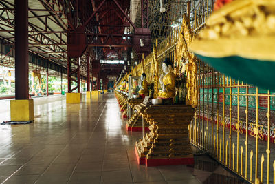 View of empty corridor of building