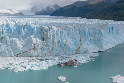 Scenic view of frozen lake