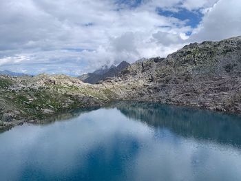 Mountain lake view 