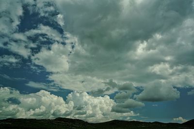 Scenic view of storm clouds in sky