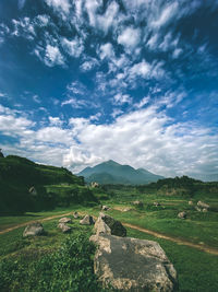 Scenic view of landscape against sky