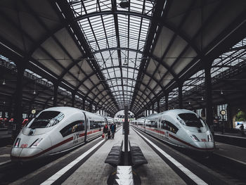 Train at railroad station