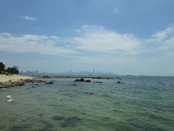 Scenic view of sea against sky