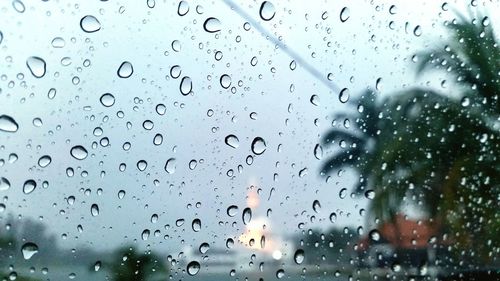 Raindrops on glass window