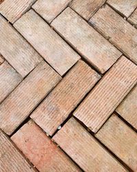 Full frame shot of brick floor