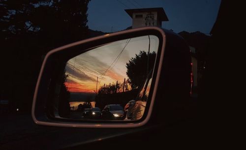 Close-up of car against sky