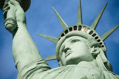 Low angle view of statue