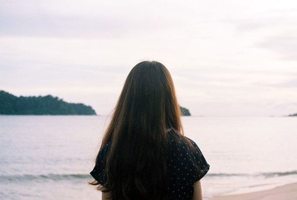 long hair, only women, one woman only, water, rear view, beauty, one person, one young woman only, women, adults only, adult, sea, people, freedom, relaxation, human hair, nature, young adult, outdoors, leisure activity, beauty in nature, sky, close-up, scenics, human body part, young women, day