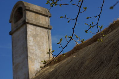 Low angle view of historic building against sky