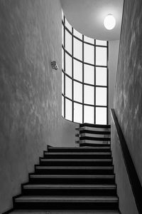 Low angle view of staircase in building