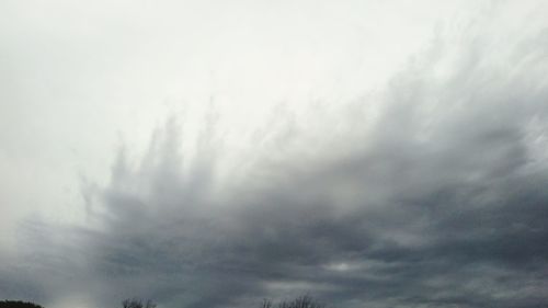 Low angle view of storm clouds in sky