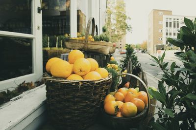 Fruits and vegetables in basket