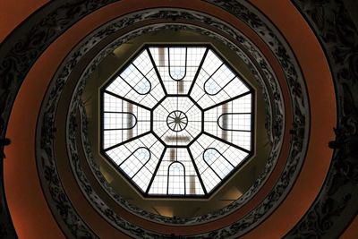 Low angle view of ceiling