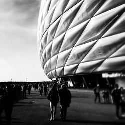 People in stadium