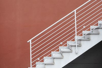 Low angle view of staircase against building